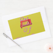 Denken buiten de doos Ontwerp Rechthoekige Sticker (Envelop)
