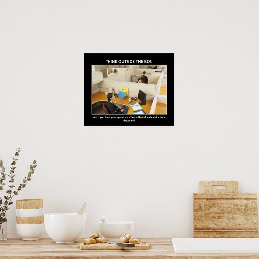 denken-buiten-de-doos poster (Keuken)