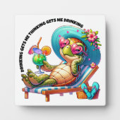 Denken en Drink plaquette Fotoplaat (Voorkant)