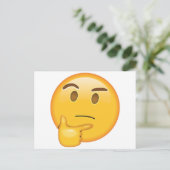 Denken Gezicht - Emoji Briefkaart (Staand voorkant)