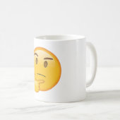 Denken Gezicht - Emoji Koffiemok (Voorkant rechts)
