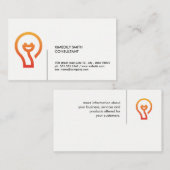 Denken Gloeilamp Plug Icon Visitekaartje (Voorkant / Achterkant)