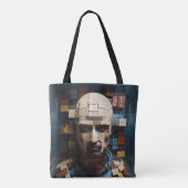 Denken in de doos tote bag (Achterkant)