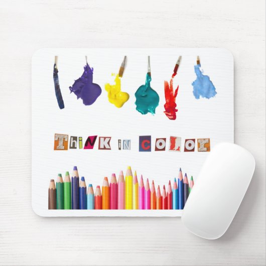 denken in kleur muismat (Met muis)