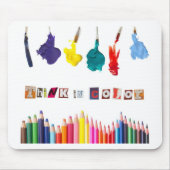 denken in kleur muismat (Voorkant)