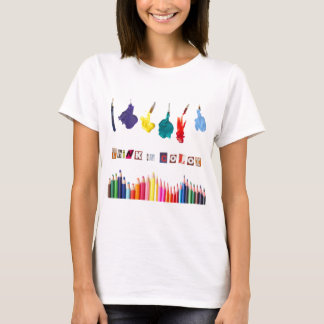 denken in kleur t-shirt