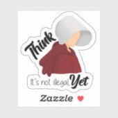 Denken is nog niet illegaal sticker (Vel)