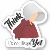 Denken is nog niet illegaal sticker (Voorkant)