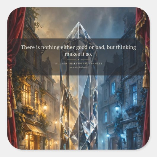 Denken Maakt Het Zo — Shakespeare Sticker (Voorkant)