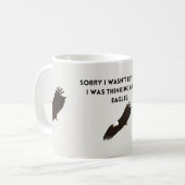 Denken over adelaars koffiemok (Voorkant links)