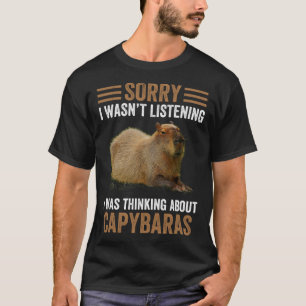 Denken over Capybaras Capybara Gnawer Humor T-shirt