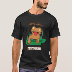 Denken over gekko's schattige hagedis reptielen di t-shirt
