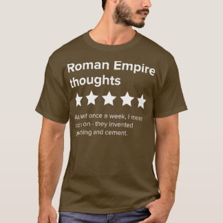 Denken over het Romeinse Rijk Vijf sterren Roman E T-shirt