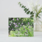 Denken over je paarse bloemen gewoon Gezegde Hi Briefkaart (Staand voorkant)