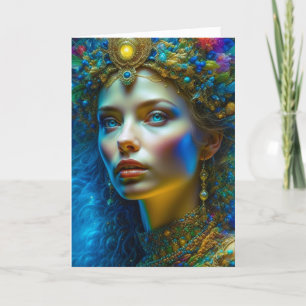 Denken over jou en je een magische dag wensen kaart