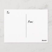 Denken over jou Zonnebloemenfotografie Briefkaart (Achterkant)