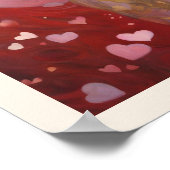 Denken over liefde Valentijnsdag kunst Poster (Hoek)