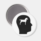 Denken over paarden magneet (Voorkant / Achterkant)