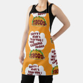 Denken over tacos smakelijke voedsel Humor patroon Schort (Insitu)