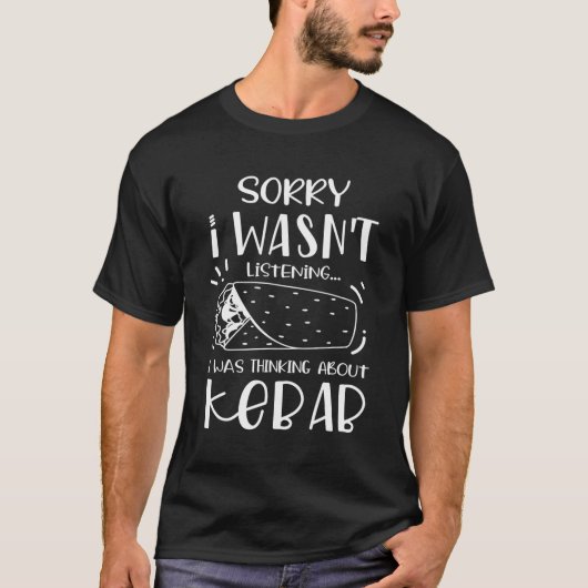 Denken over Turks eten Shawarma Falafel T-shirt (Voorkant)