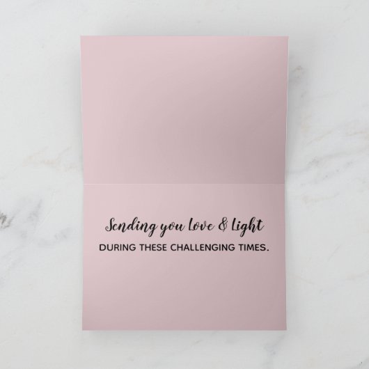 *~* Denken van de Bergen van de paarse Lavendel Kaart (Binnen)