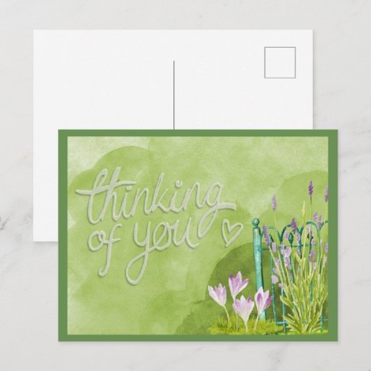 denken van uw Briefkaart (Voorkant / Achterkant)