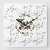 denken vierkante klok (Voorkant)