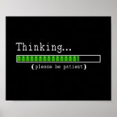 Denken... Wees geduldig poster (Voorkant)