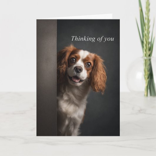 Denkend aan Jou Cavalier Spaniel Kaart (Voorkant)