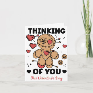 Denkend aan Jou, Deze Valentijnsdag Voodoo Pop Kaart