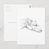 Denkend aan jou, Duitse Herder Briefkaart (Voorkant / Achterkant)