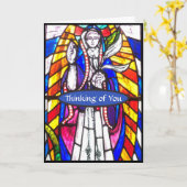 Denkend aan jou. Gedachten met jou. Kaart (Gele Bloem)