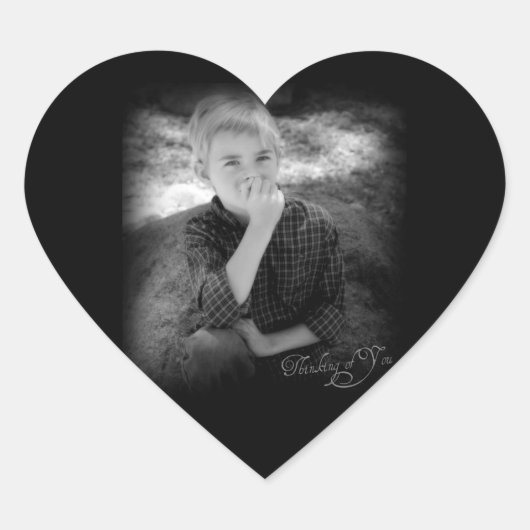 Denkend Aan Jou Hart Foto Sticker (Voorkant)