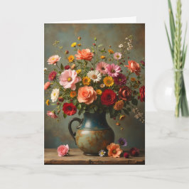 Denkend aan Jou Helder Bloemen in Kan Kaart
