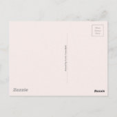 Denkend aan Jou Ivoor Bruidsmeisje Potlood Illustr Briefkaart (Achterkant)