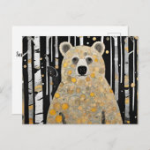 Denkend Aan Jou Knuffel van een Beer Briefkaart (Voorkant / Achterkant)