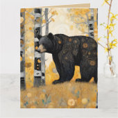 Denkend Aan Jou Knuffel van een Beer Kaart (Gele Bloem)