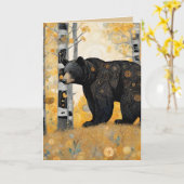 Denkend Aan Jou Knuffel van een Beer Kaart (Gele Bloem)