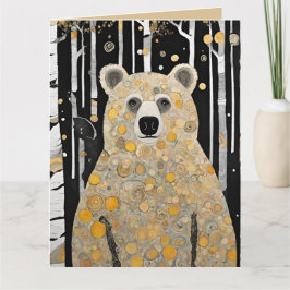 Denkend Aan Jou Knuffel van een Cute Beer Kaart