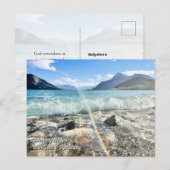 Denkend aan jou Liefde Condoleance Landschap Ansic Briefkaart (Voorkant / Achterkant)