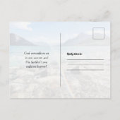 Denkend aan jou Liefde Condoleance Landschap Ansic Briefkaart (Achterkant)