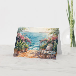 Denkend aan Jou Ocean Terras met een Vreedzaam Uit Kaart