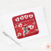 Denkend Aan Jou Poodle Sticker Labels (Envelop)