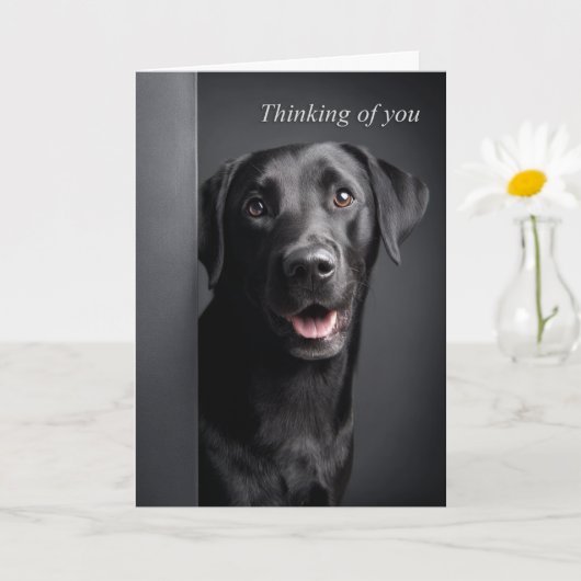 Denkend aan jouw Labrador Retriever Kaart (Kleine Plant)