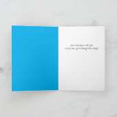 Denkend aan U, Abstracte kleurrijke Giraffe Bedankkaart (Binnen)