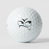 Denkend emoticon golfballen (Voorkant)