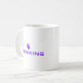 DENKEND Klassieke Mok | Minimalistische Geest Uits (Voorkant links)