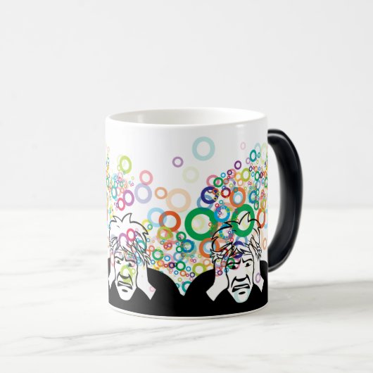 Denkend Man: Grappig Meme Karakter Magische Mok (Voorkant rechts)