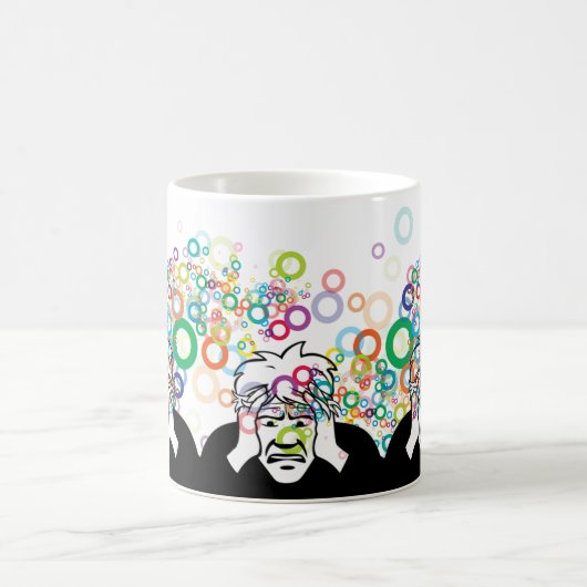 Denkend Man: Grappig Meme Karakter Magische Mok (Center)