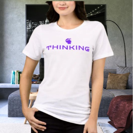 DENKEND Statement Hoed | Slimme Mind Grafische Mut Tri-Blend Shirt